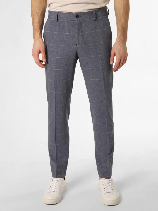 Zdjęcie produktu Selected Spodnie - SLHSlim-Liam Mężczyźni Slim Fit niebieski|szary
