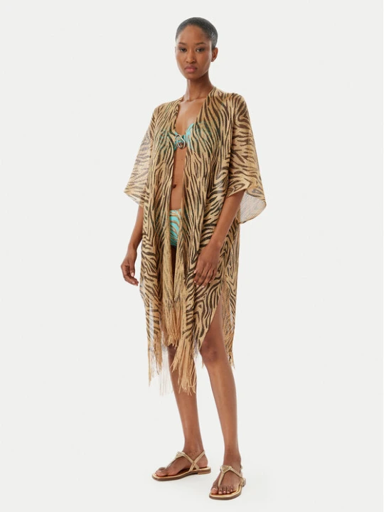 Zdjęcie produktu Selmark Kimono BC297 Złoty Relaxed Fit