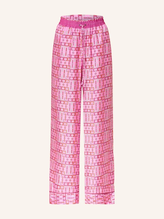 Zdjęcie produktu Sem Per Lei Spodnie Marlena Z Jedwabiu pink