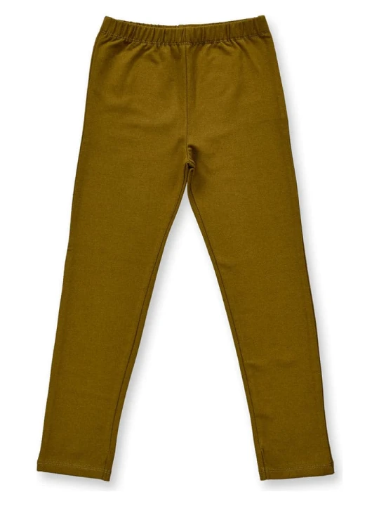 Zdjęcie produktu Sense Organics Legginsy "Linda" w kolorze oliwkowym rozmiar: 134/140