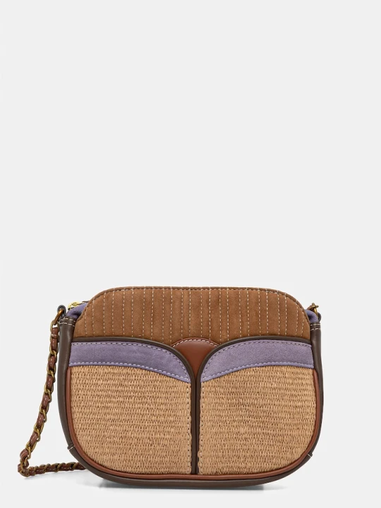 Zdjęcie produktu Sessun torebka crossbody damska pleciona beżowy
