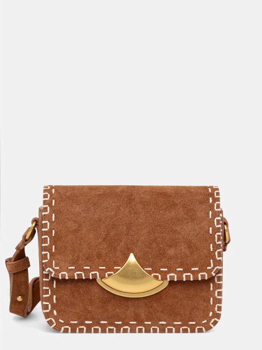 Zdjęcie produktu Sessun torebka crossbody damska zamszowa brązowy