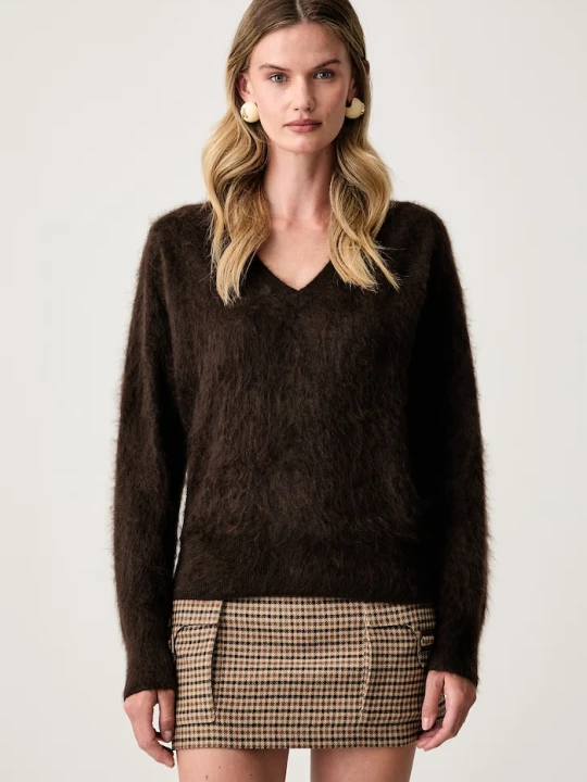 Zdjęcie produktu Seventy Venezia sweter damski kaszmirowy brązowy