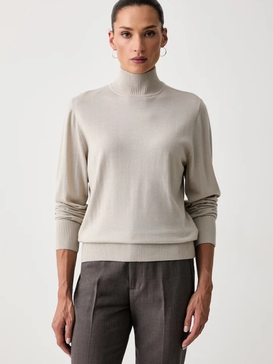 Zdjęcie produktu Seventy Venezia sweter damski wełniany beżowy