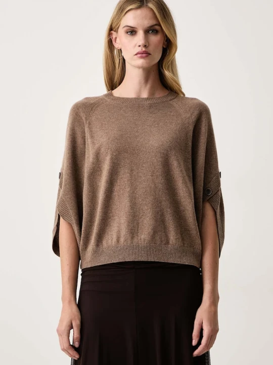 Zdjęcie produktu Seventy Venezia sweter damski wełniany brązowy