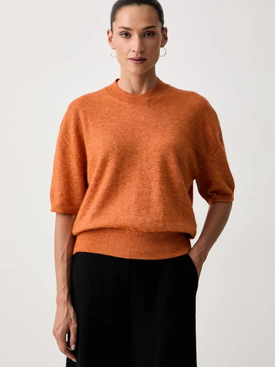 Zdjęcie produktu Seventy Venezia sweter damski z wełną pomarańczowy