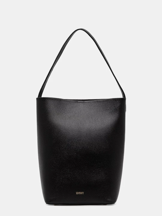 Zdjęcie produktu Seventy Venezia torebka shopper damska skórzana czarny