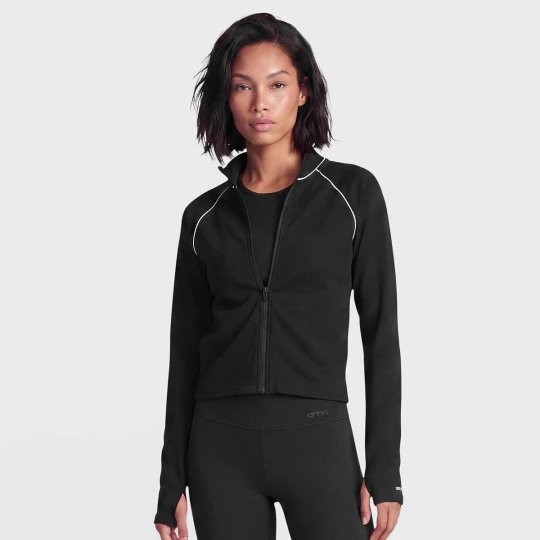 Zdjęcie produktu Shape Seamless Contrast Zip Jacket black AIMN