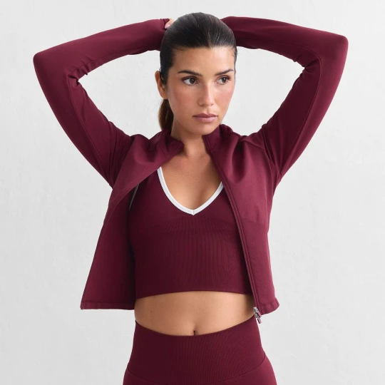 Zdjęcie produktu Shape Seamless Zip Jacket AIMN czerwony