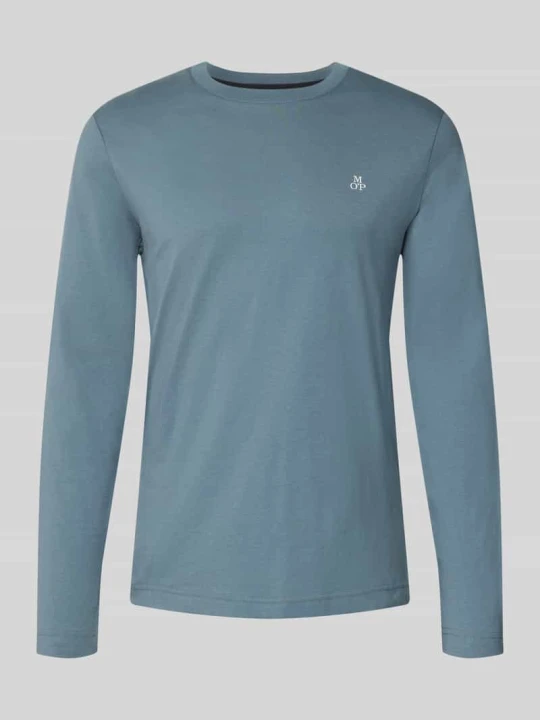 Zdjęcie produktu Shaped Fit koszulka z długim rękawem z czystej bawełny Marc O'Polo Jasnoniebieski