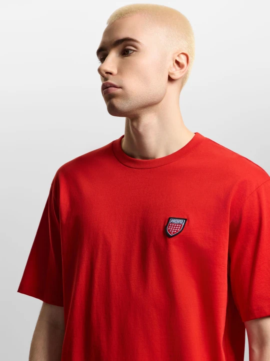 Zdjęcie produktu Shield Small t-shirt regular bawełniany czerwony Klasyk