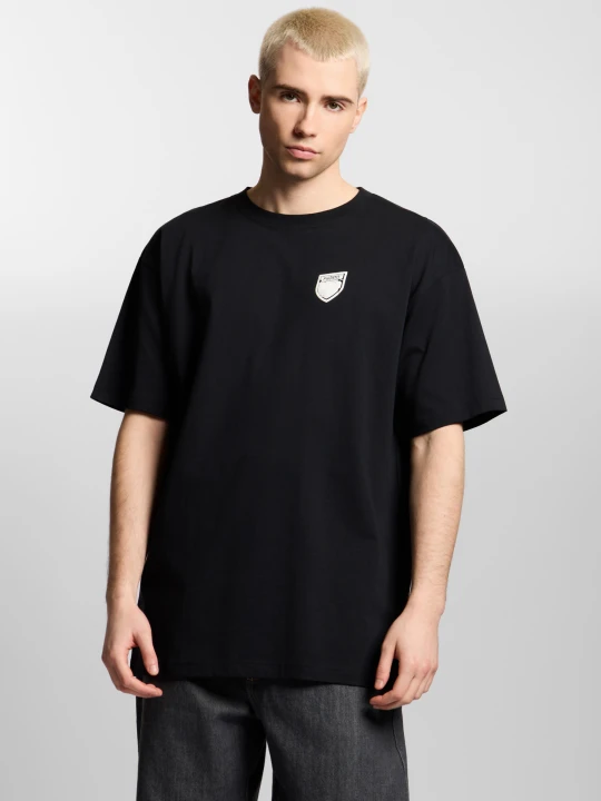 Zdjęcie produktu Shield Splash t-shirt oversize bawełniany męski czarny Klasyk
