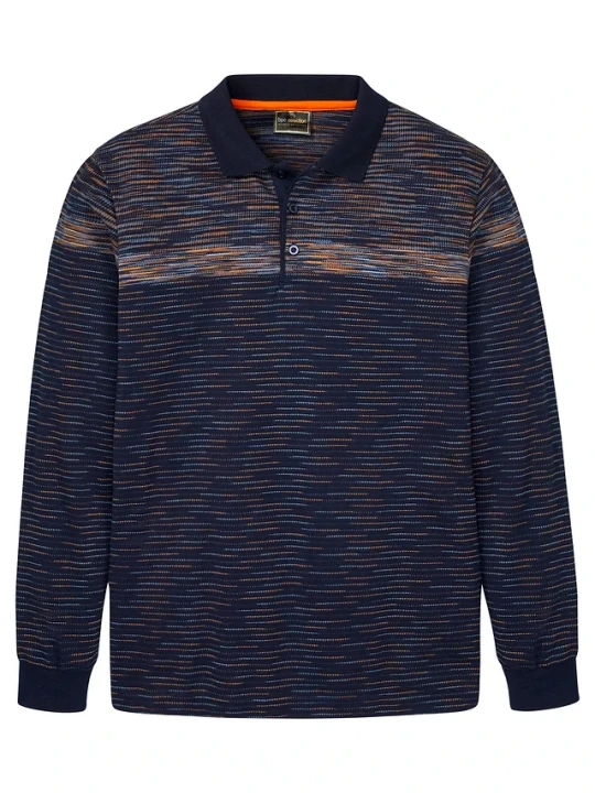 Zdjęcie produktu Shirt polo z długim rękawem BonPrix niebieski