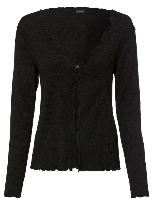 Zdjęcie produktu Shirt rozpinany BonPrix czarny