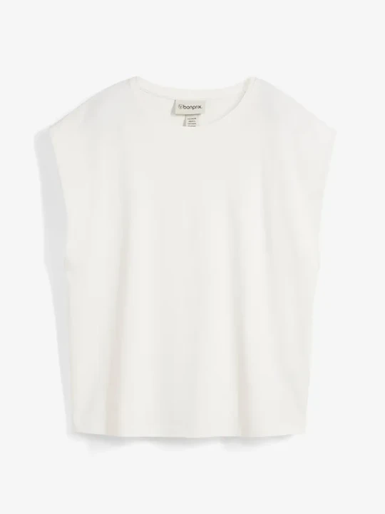 Zdjęcie produktu Shirt z czystej bawełny organicznej BonPrix biały