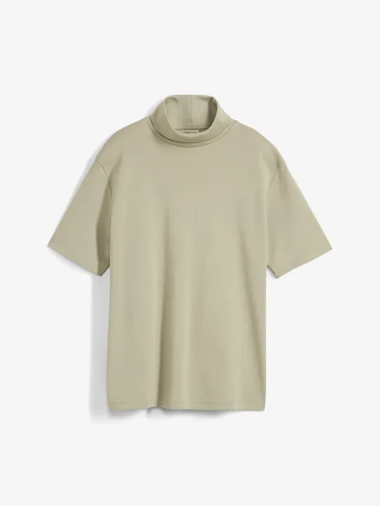 Zdjęcie produktu Shirt z golfem, z czystej bawełny organicznej BonPrix zielony