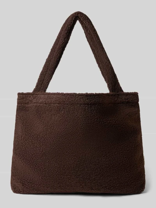Zdjęcie produktu Shopper z futerka typu teddy model 'Mom' STUDIO NOOS Ciemnobrązowy