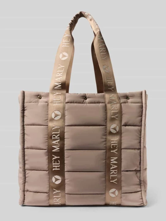 Zdjęcie produktu Shopper z pikowaniem Model 'Best Buddy' Hey Marly Jasnobrązowy
