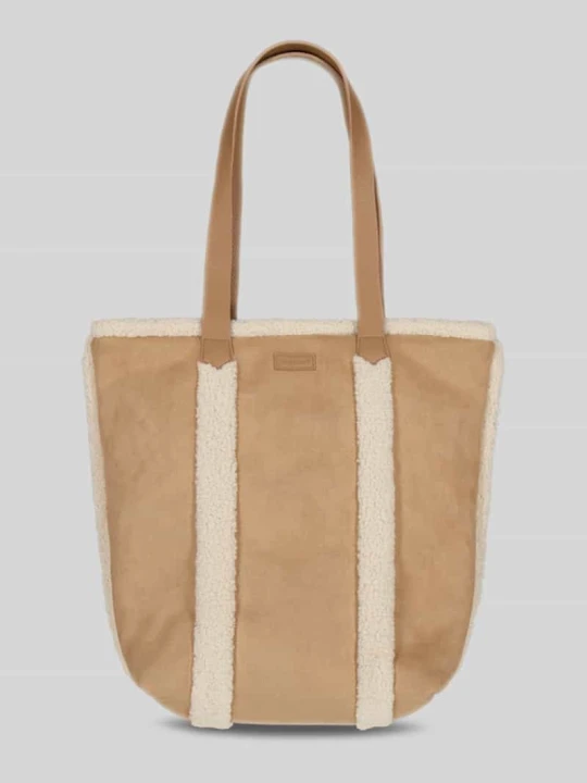 Zdjęcie produktu Shopper z wykończeniem z misia Aedey Totebag Barts Jasnobrązowy