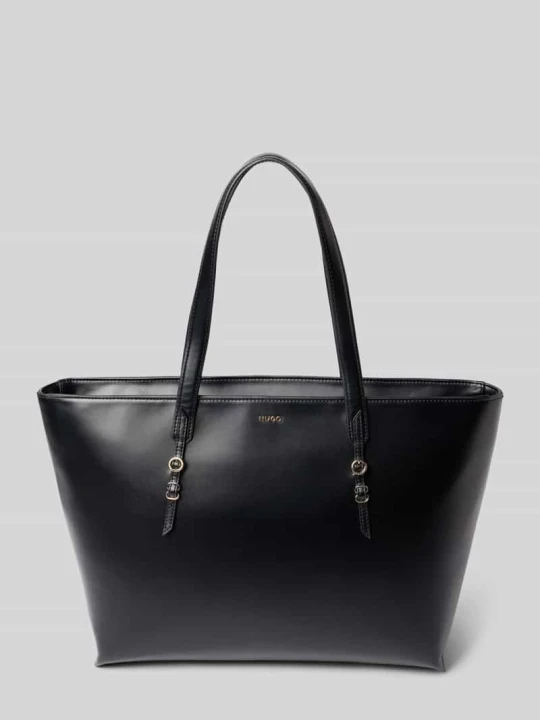 Zdjęcie produktu Shopper ze skóry ekologicznej model 'SYNDRA_SHOPPER' Hugo Czarny