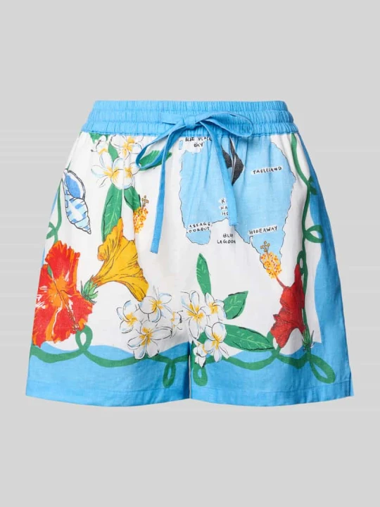 Zdjęcie produktu Shorty z mieszanki lnu Seafolly Niebieski