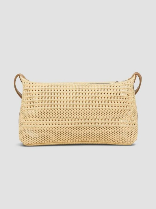 Zdjęcie produktu Shoulder-Bag aus Ajourstrick mit verstellbarem Schultergurt s.Oliver beżowy