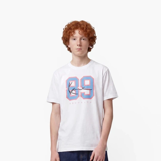 Zdjęcie produktu Signature 89 Mesh T-Shirt Junior Karl Kani biały