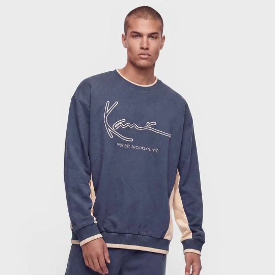 Zdjęcie produktu Signature BRK Insert Oversized Crew Karl Kani niebieski