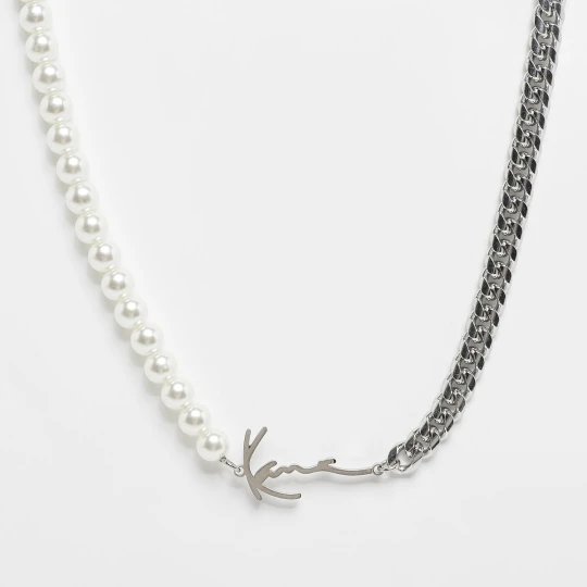 Zdjęcie produktu Signature Pearl Chain Karl Kani srebrny