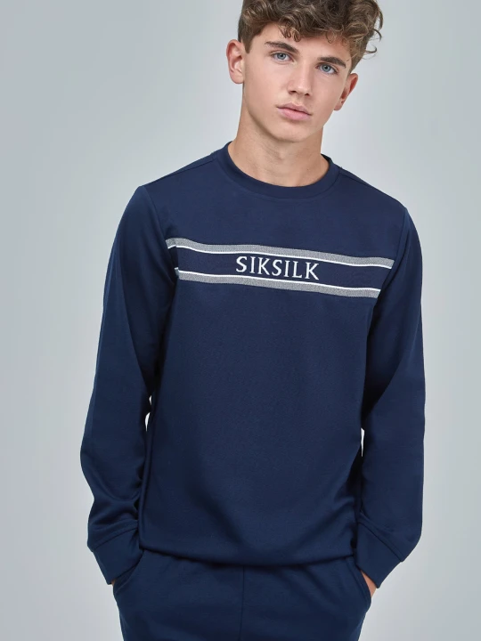 Zdjęcie produktu SikSilk Bluza dla Chłopców Granatowa z Detalami Panelowymi 15 YRS