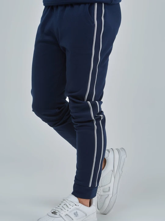 Zdjęcie produktu SikSilk Chłopięce Granatowe Spodnie z Detalami Panelowymi Skinny Joggingi