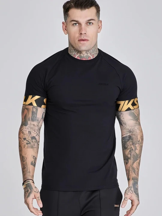 Zdjęcie produktu SikSilk Mens Black Dynamic T-Shirt