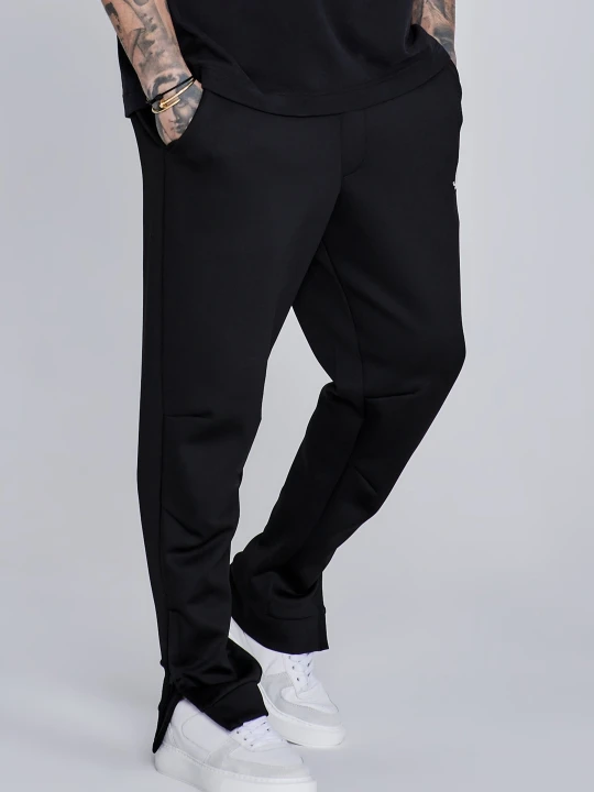 Zdjęcie produktu SikSilk Męskie Czarne Essentials Poliestrowe Joggers