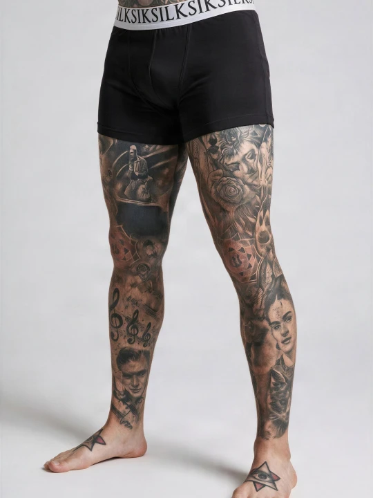 Zdjęcie produktu SikSilk Mens Black Pack of 5 Boxer Shorts