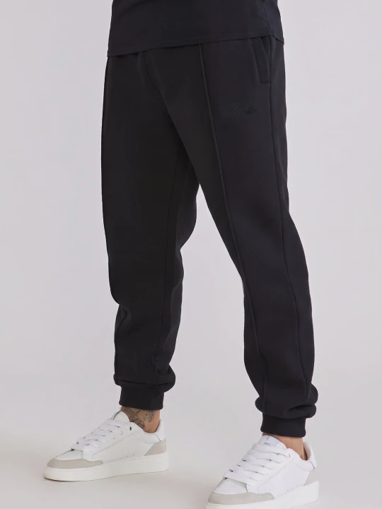 Zdjęcie produktu SikSilk Mens Black Pintuck Joggers