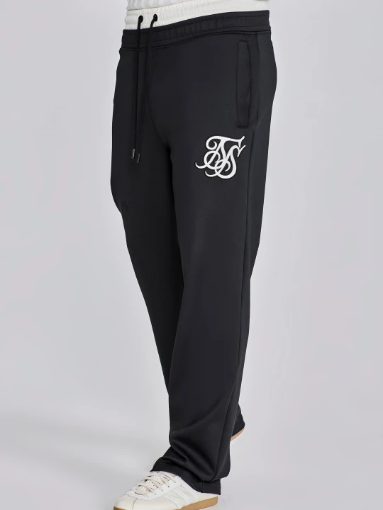Zdjęcie produktu SikSilk Męskie Czarne Spodnie Treningowe