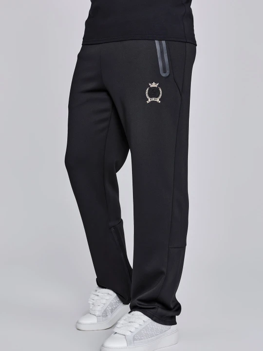 Zdjęcie produktu SikSilk Męskie Czarne Spodnie Treningowe