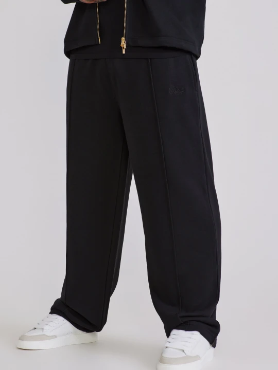Zdjęcie produktu SikSilk Mens Black Wide Leg Smart Joggers