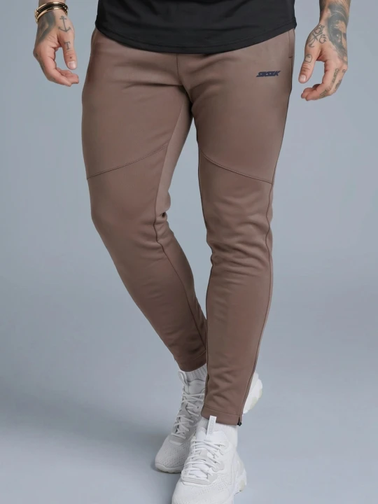 Zdjęcie produktu SikSilk Mens Brown Muscle Fit Joggers