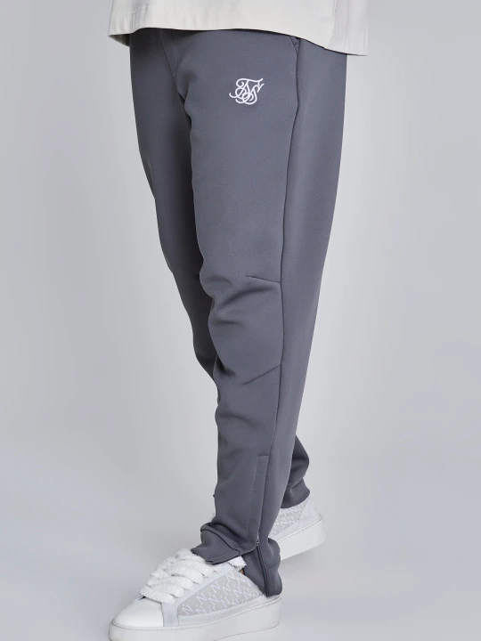 Zdjęcie produktu SikSilk Męskie Ciemnoszary Essentials Poliester Joggers