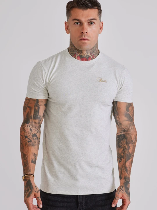 Zdjęcie produktu SikSilk Męska Marmurkowa Essentials Koszulka