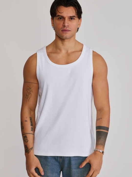 Zdjęcie produktu SikSilk Męska Biała Luźna Kamizelka