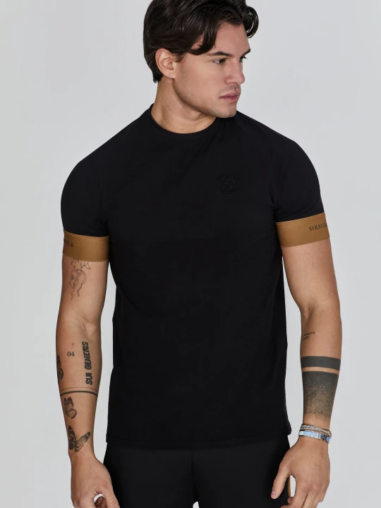 Zdjęcie produktu SikSilk Męska Czarna Koszulka Techniczna