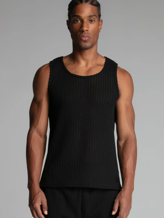 Zdjęcie produktu SikSilk Męska Kamizelka Czarna