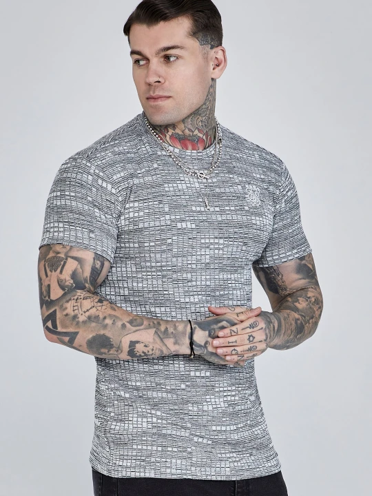 Zdjęcie produktu SikSilk Męska Koszulka Szara