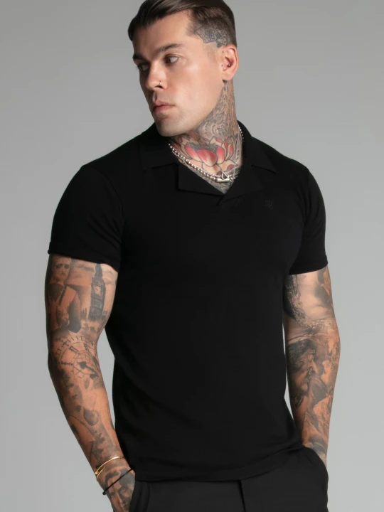 Zdjęcie produktu SikSilk Męska Polo Czarna