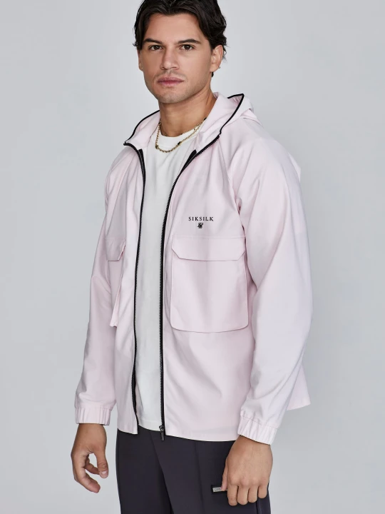 Zdjęcie produktu SikSilk Męska Różowa Lekka Kurtka
