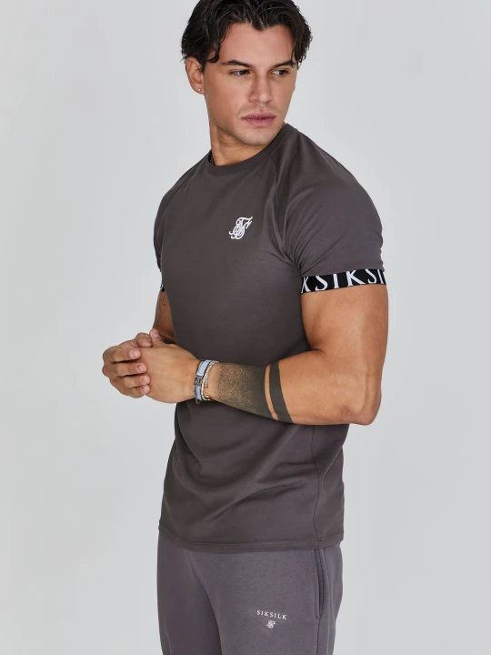 Zdjęcie produktu SikSilk Męska Szara Koszulka Techniczna