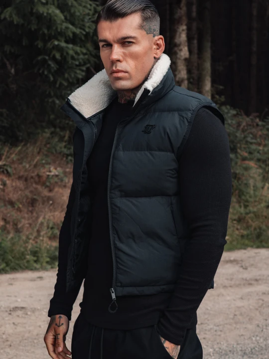 Zdjęcie produktu SikSilk Męski Czarny Gilet