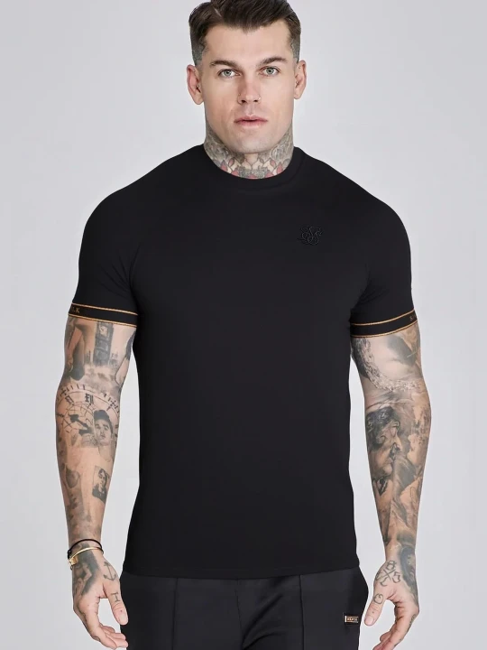 Zdjęcie produktu SikSilk Męski Czarny Tech T-Shirt